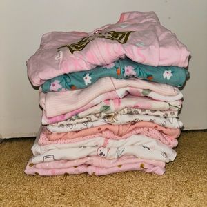 0-3m Baby Girl Pajamas